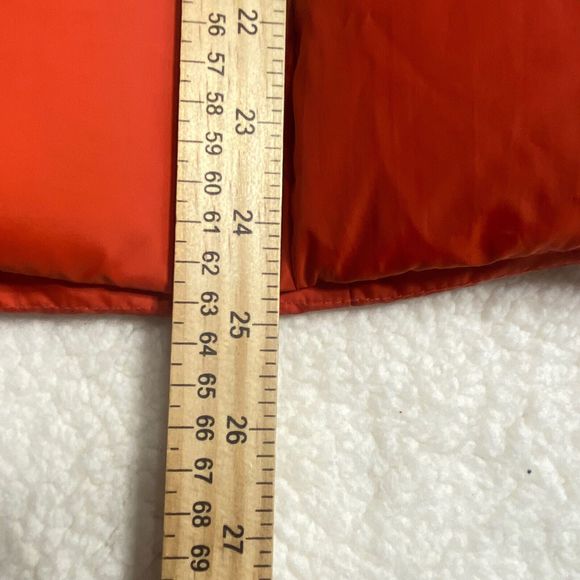 Tommy‎ Hilfiger Full zip W/Pockets Men's Orange Puffer Vest Size Medium - Picture 5 of 8